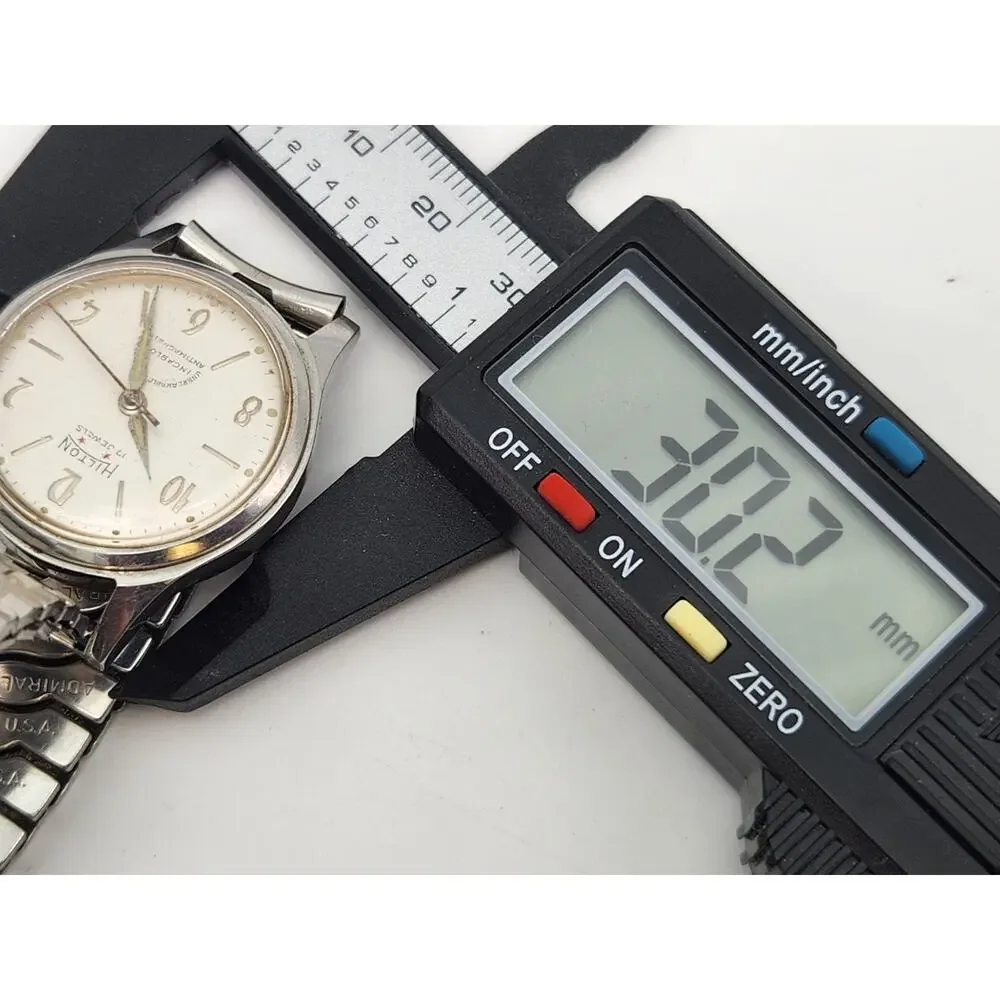 Vintage HILTON Men's Manual Wind Watch 17 Jewels 1950s